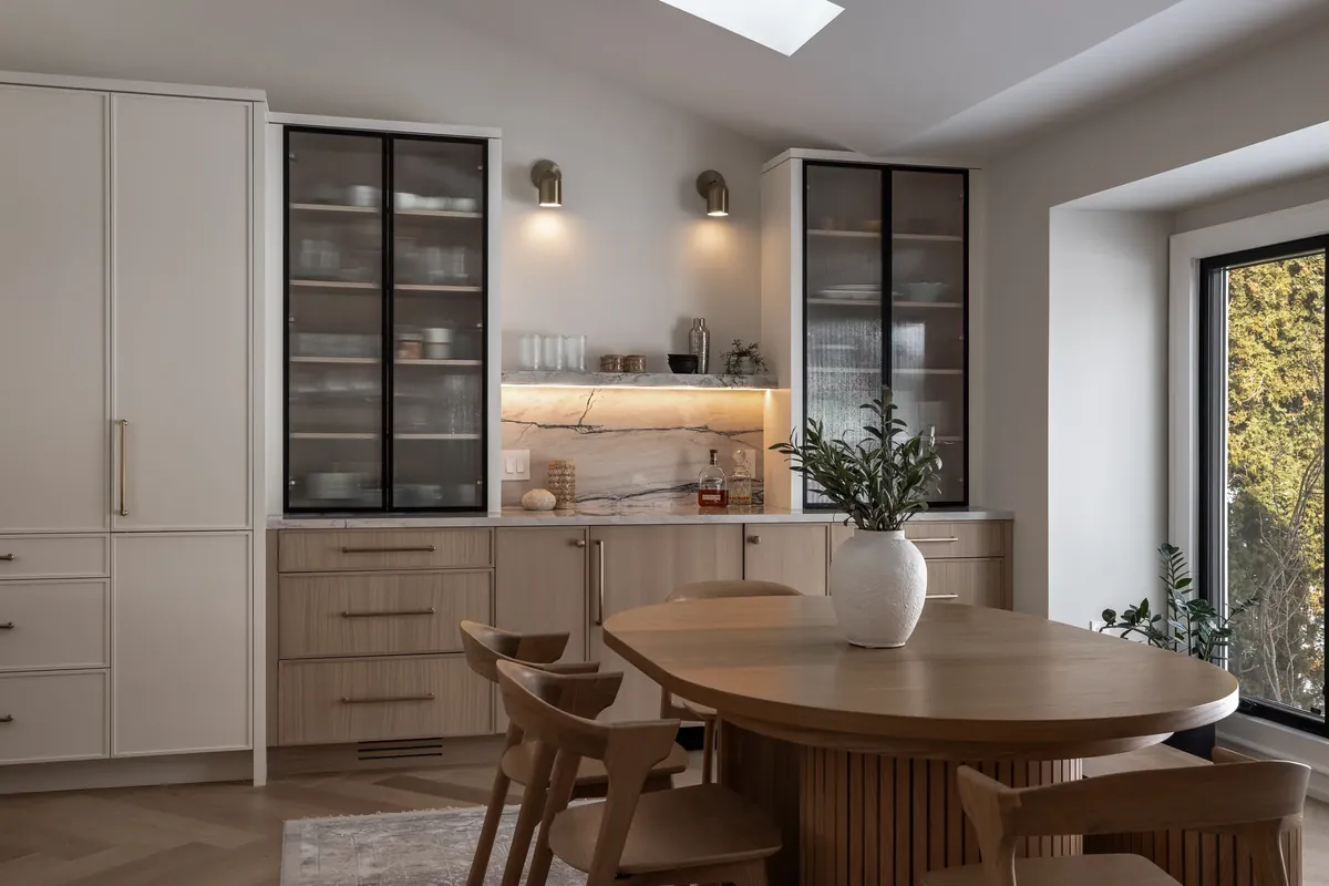Dining area off the kitchen